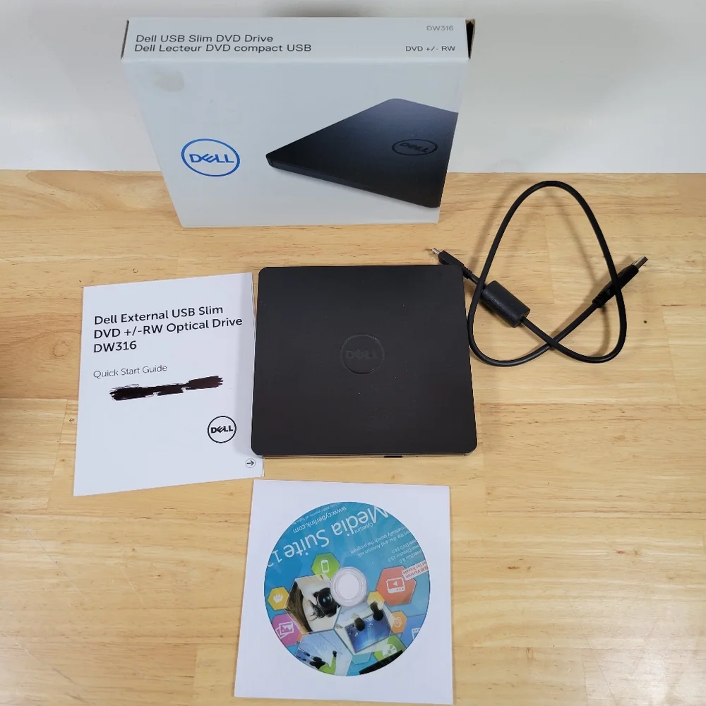 Dell Slim External DVD +/- RW USB Drive